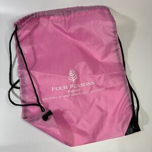 Four Seasons Resort Orlando Pink Drawstring Bag